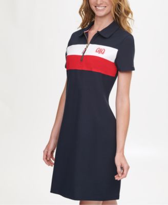Tommy Hilfiger Colorblocked Polo Dress ...